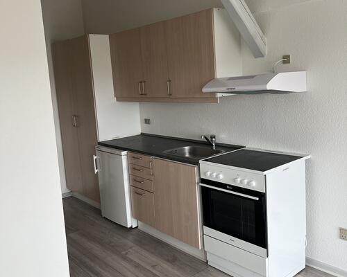 Skøn 1 værelses lejlighed med stor terrasse