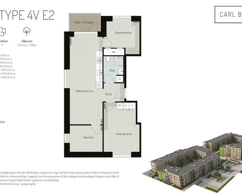 4 værelses lejlighed i Glostrup