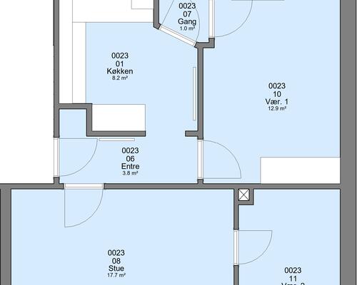 3 værelses lejlighed i Skive