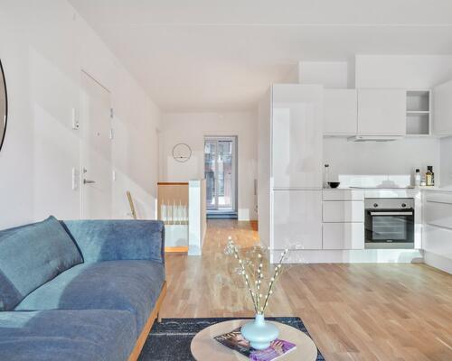 Nyopført 3-værelses townhouse i to plan i Brokvarteret