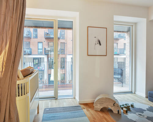 Nyopført 3-værelses townhouse i to plan i Brokvarteret