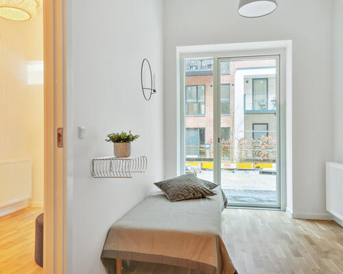 Nyopført 3-værelses townhouse i to plan i Brokvarteret