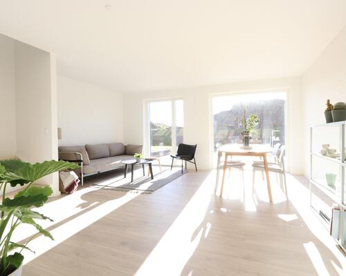 Lækkert 4-vær. rækkehus i Malling med egen have/terrasse.