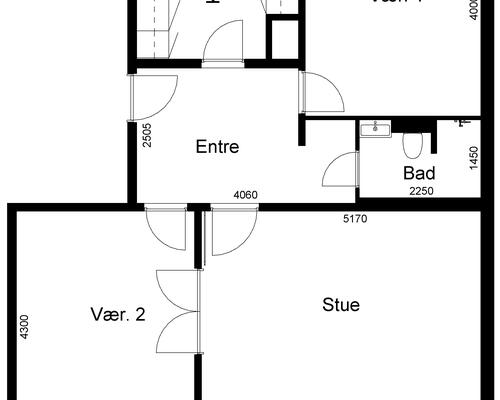 3 værelses lejlighed i Viborg