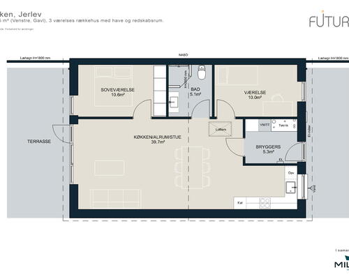 3 værelses hus i Vejle