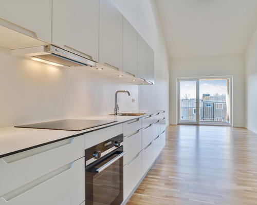 Bygården - Modern lejlighed i lækre materialer med plads til familien