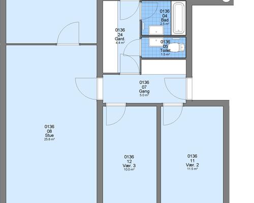 4 værelses lejlighed i Esbjerg Ø