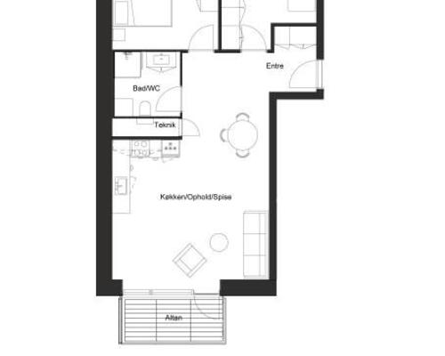 3 værelses lejlighed i Odense C