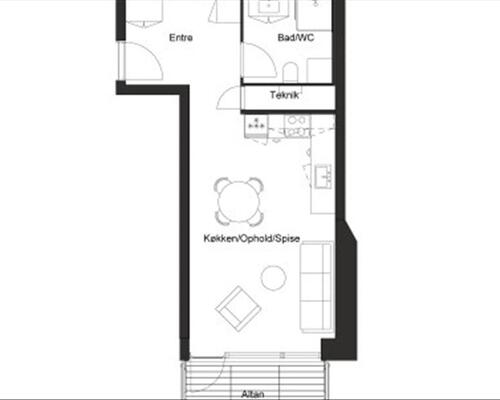 2 værelses lejlighed i Odense C