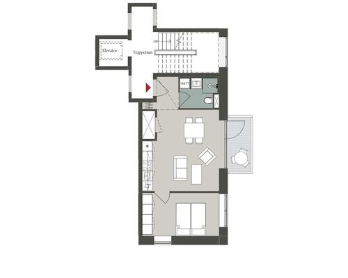 1 værelses lejlighed i Odense V