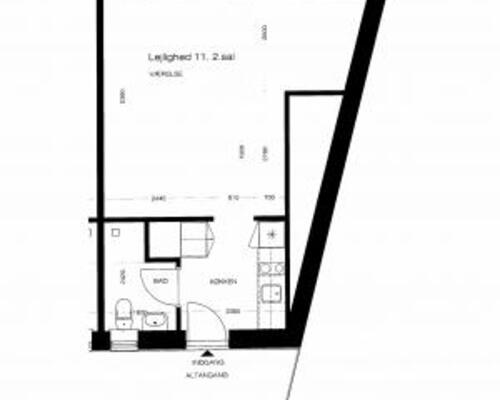 1 værelses lejlighed i Odense C