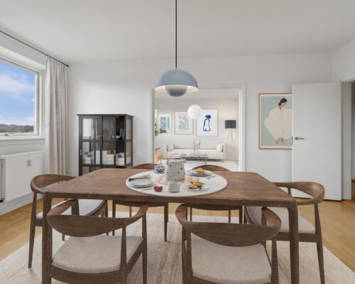 3-værelses med to store stuer og fri udsigt til Frederiksborg Slot