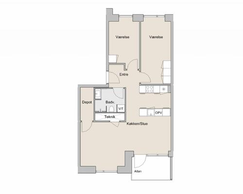 3 værelses lejlighed i Brøndby