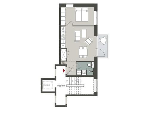 1 værelses lejlighed i Odense V