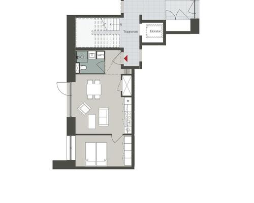 1 værelses lejlighed i Odense V