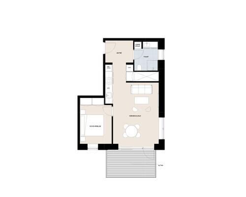 2 værelses lejlighed i Horsens