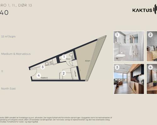 1 værelses lejlighed i København V