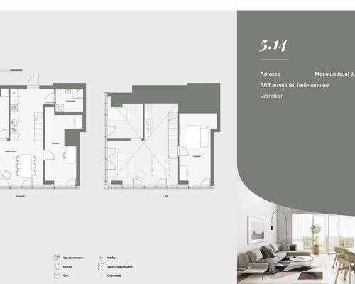 4 værelses lejlighed i Helsingør