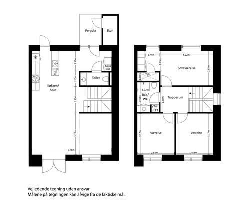 4 værelses hus i Viby J