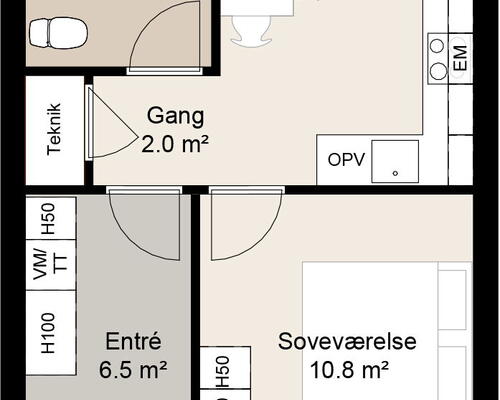 3 værelses hus i Børkop