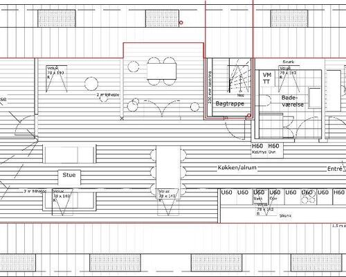 Stor 3 værelses lejlighed på 109kvm