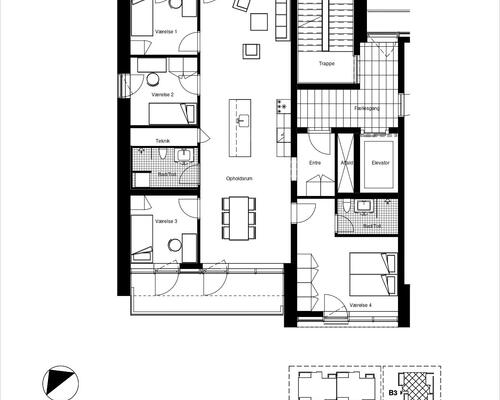 5 værelses lejlighed i Århus C