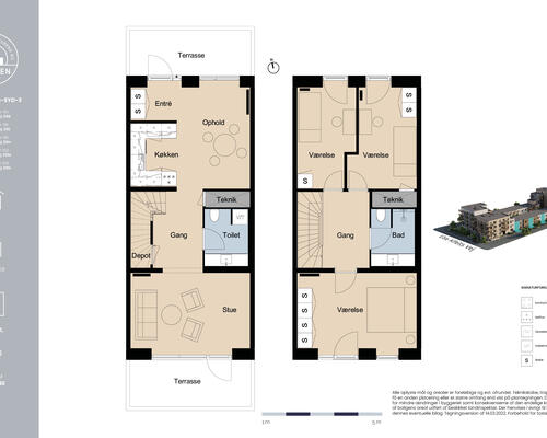 4 værelses lejlighed i København S