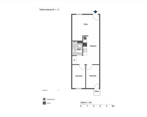 3 værelses lejlighed i Odense C