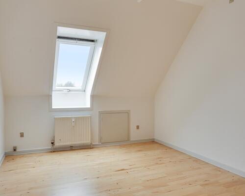 Skøn altan med kig til grønne fællesarealer