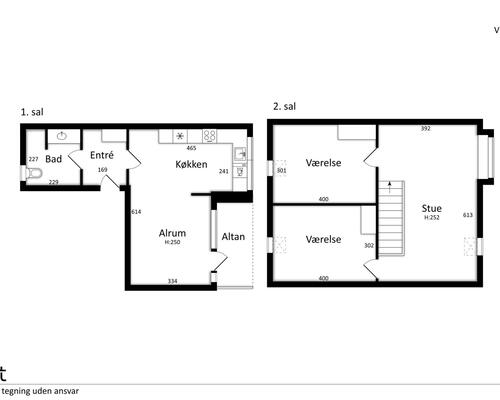 Skøn altan med kig til grønne fællesarealer