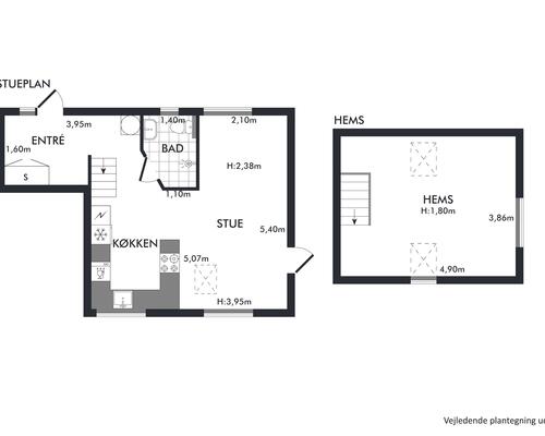 Flot ny lejlighed i naturskønne omgivelser.
