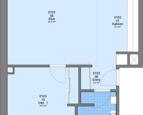 2 værelses lejlighed i Esbjerg
