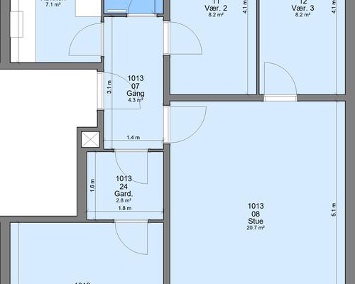 4 værelses lejlighed i Randers NØ