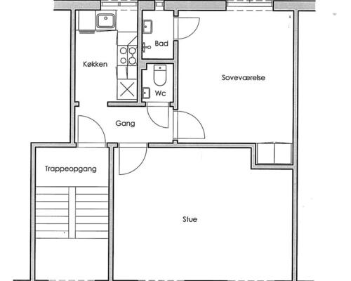 2 værelses lejlighed i Viborg