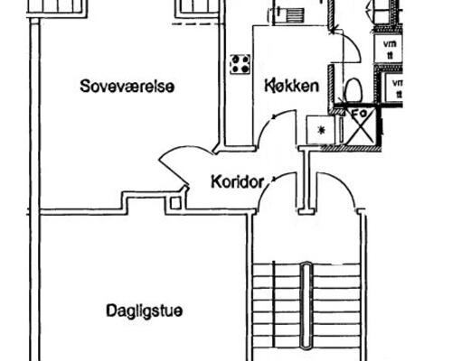 2 værelses lejlighed i Viborg