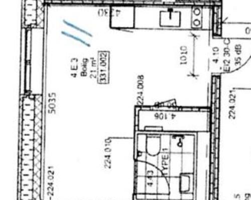 1 værelses lejlighed i Kongens Lyngby