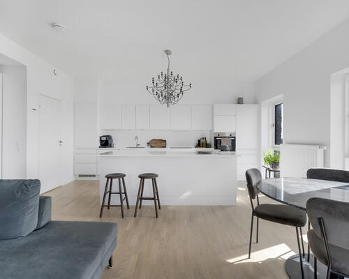 Gennemført 3-værelses lejlighed i Taffeltårnet på Spritten