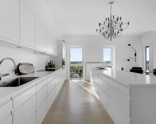 Gennemført 3-værelses lejlighed i Taffeltårnet på Spritten