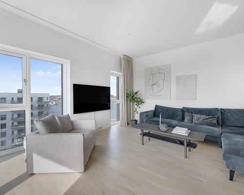 Gennemført 3-værelses lejlighed i Taffeltårnet på Spritten