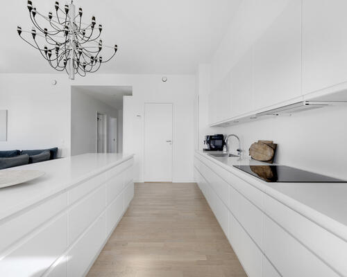 Gennemført 3-værelses lejlighed i Taffeltårnet på Spritten