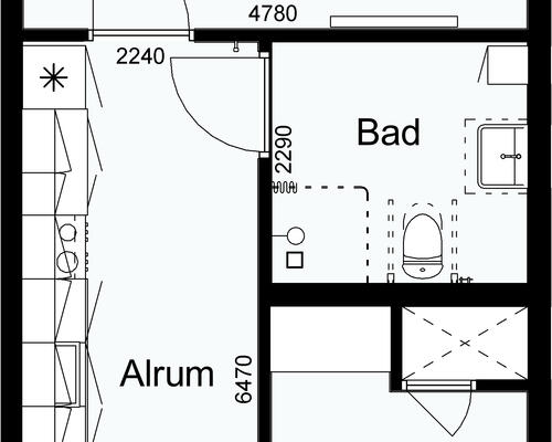 2 værelses lejlighed i Viborg