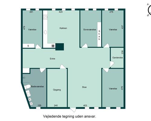 160 m² lækker lejlighed på gågaden med over 100 m² tagterrasse