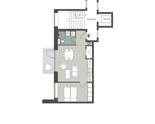 1 værelses lejlighed i Odense V