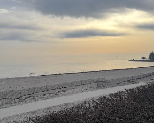 Skøn lejlighed, med terrasse, ved Bellevue Strand