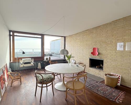 Skøn lejlighed, med terrasse, ved Bellevue Strand