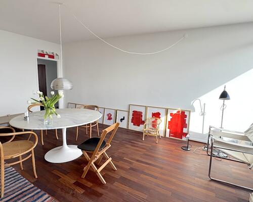 Skøn lejlighed, med terrasse, ved Bellevue Strand