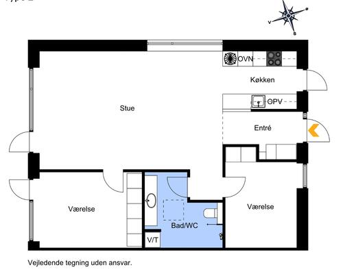 Nyt familievenligt rækkehus i Snejbjerg med privat have/terrasse og mulighed for ladestander.