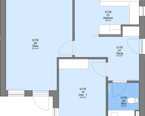 2 værelses lejlighed i Viborg