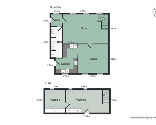 4 værelses lejlighed i Aalborg