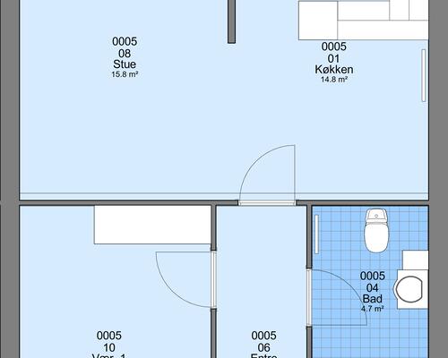 2 værelses hus i Snedsted